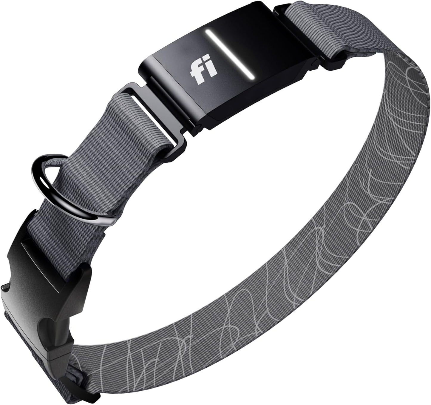 New Fi Series 3+ Smart Dog Tracker Collar [6 Month Membership Included] GPS Tracker for Dogs with Health & Behavior Monitoring, Escape Alerts, Waterproof, LED, Apple Watch Compatible (Gray, X-Small)