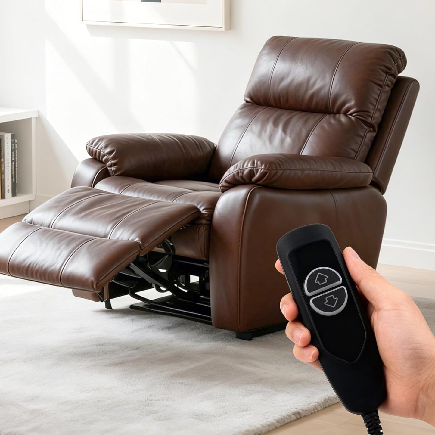 2 Button 5 Pin Remote Hand Control with USB A C Ports and Backlight for Lift Chair Power Recliner Electric Sofa Parts Replacement Handet Controller