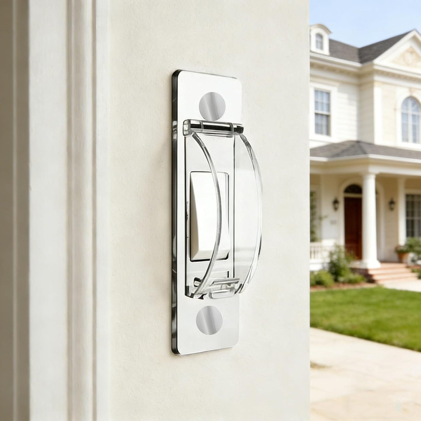 2 Pack Toggle Light Switch Cover Guard Child Proof Wall Light Switch Lock Protects Your Lights from being Accidentally Turned On or Off by Children and Adults, Clear