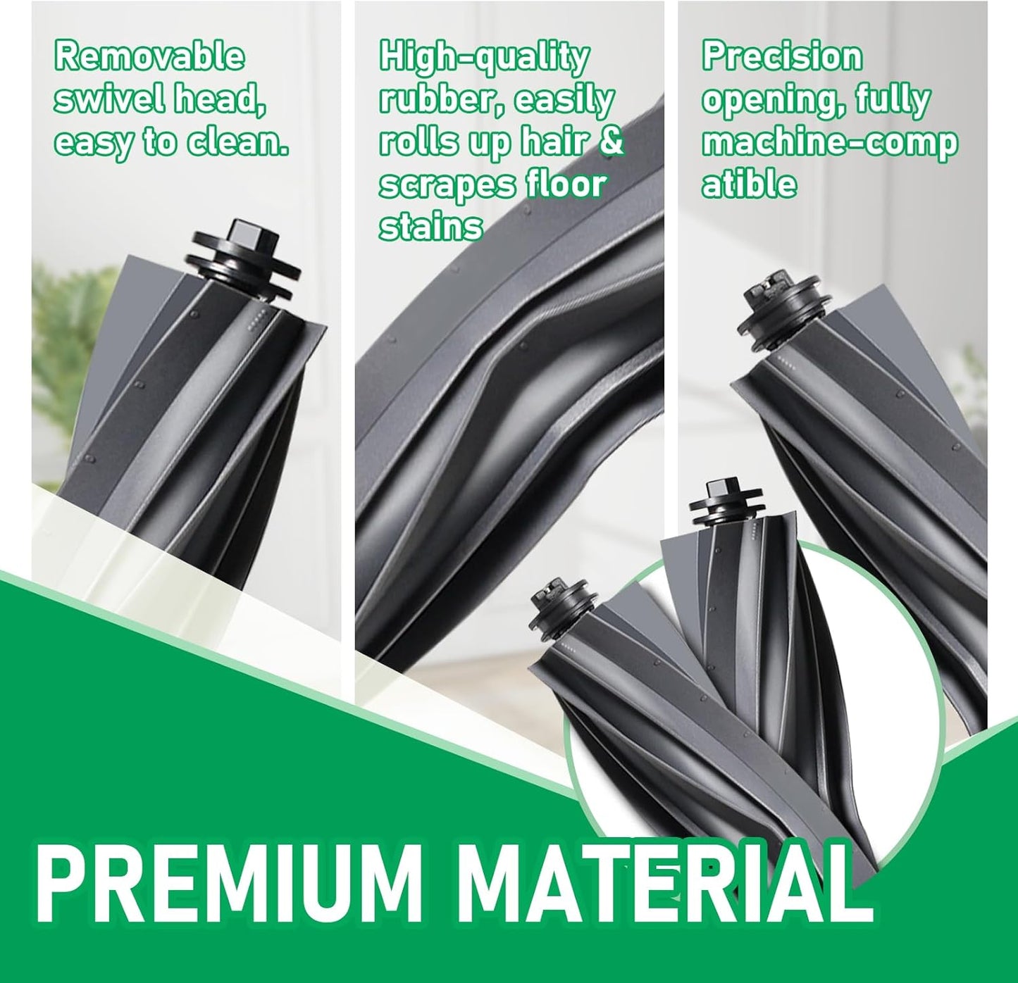 24 Pcs Replacement Parts for Dreame L10s Ultra Gen 2/ L10s Pro Ultra Heat/ X30 Ultra/for E30 Ultra Robot Vacuum and Mop, 2 Main Brush, 4 HEPA Filters, 6 Mop Pads, 6 Dust Bags, 6 Side Brush