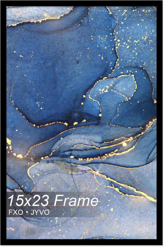 15x23 Picture Frame, Black Frame for 15 x 23 Inch Picture Poster Photo, Light Weight and High Transparent 15 by 23 Frame for Wall - 1 Pack/Black/15 x23