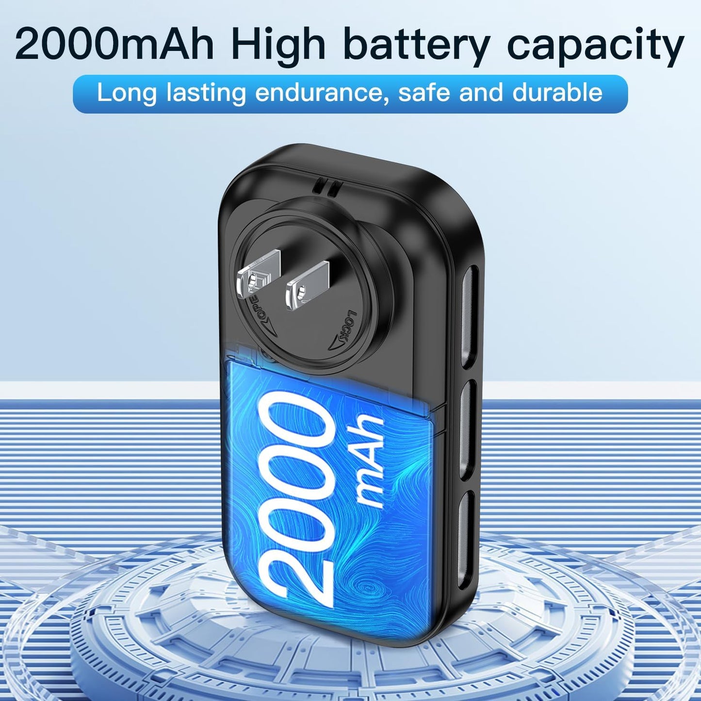 2-Pcs 4IN1 Plug in Smoke & Carbon Monoxide Detector Combination Builti-in 2000 mAh Backup Battery HD Screen [Smoke CO Temp Humidity Sensor] Alarm for Home Travel Hotel Indoor (Black)