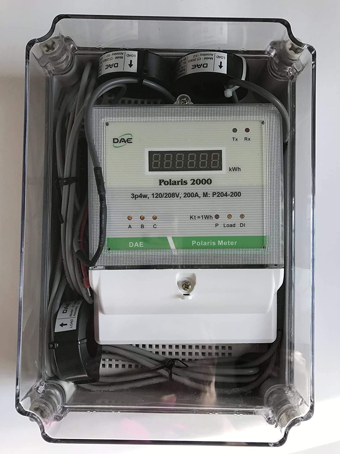 DAE P254-200-S KIT, UL CTEP kWh Smart Submeter, 3 Phase, 200A, 120/208v, 3 CTs, RS485