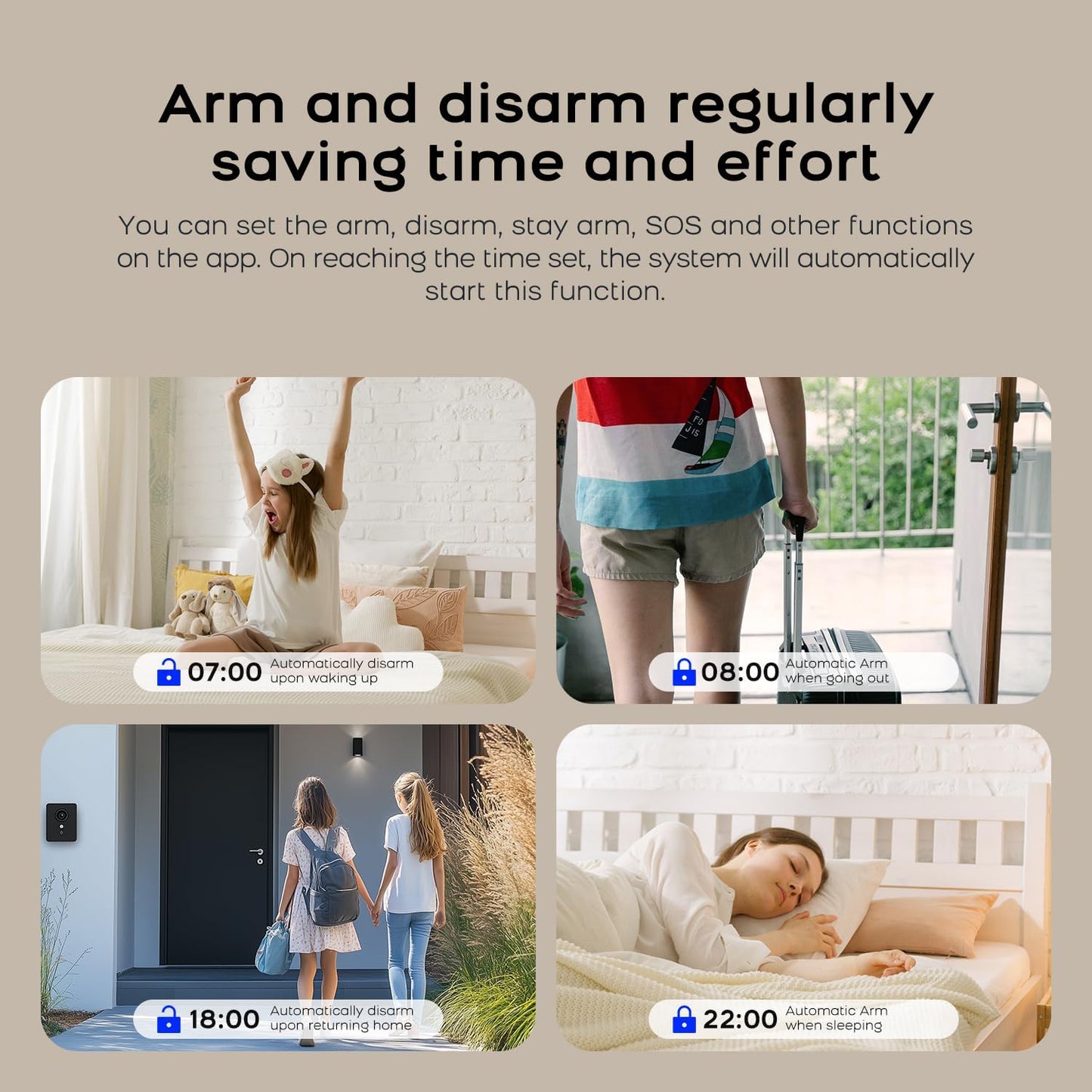 PGST Wireless Home Alarm System,21 Piece Alarm Kits with Door Sensors,Windon Detectors,SOS Button,Remote,4G GSM/Tuya App Instant Alerts,Work with Alexa/Google for Home,Apartment,Villa,No Monthly Fee