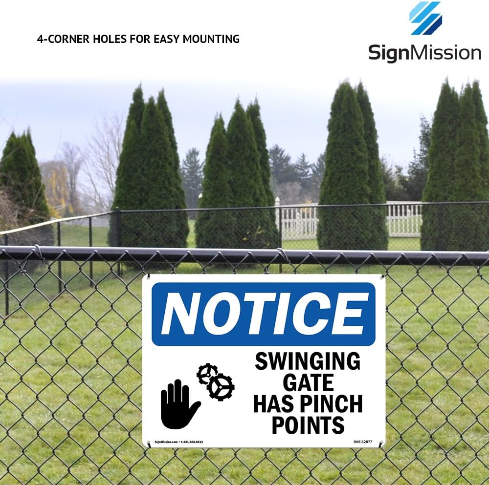 OSHA Notice Sign - Secondary Muster Area Sign with Symbol | Vinyl Label Decal | Protect Your Business, Construction Site, Warehouse | Made in The USA