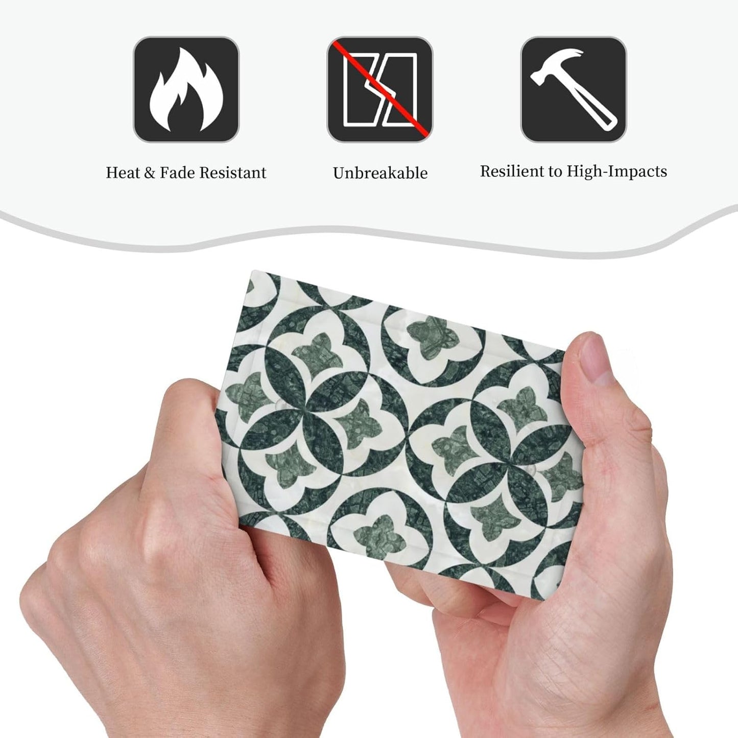 Green Luxury Modern Cubic Marble No Device Single Blank Decorative Light Switch Covers Electrical Faceplate Switch Plates for Bathroom Kitchen Home