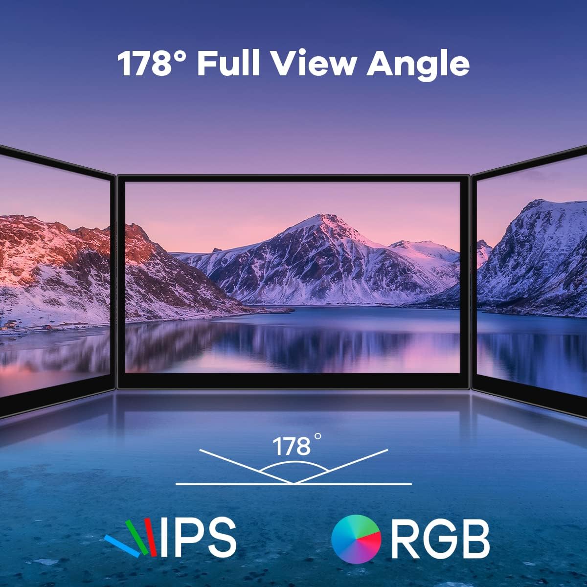 10.1" IPS LCD Capacitive Touch Screen HDMI Display Portable Monitor 1024X600 Built-in Dual Speakers for Raspberry Pi 5/4/3 Xbox PS4 Windows 7/8/10