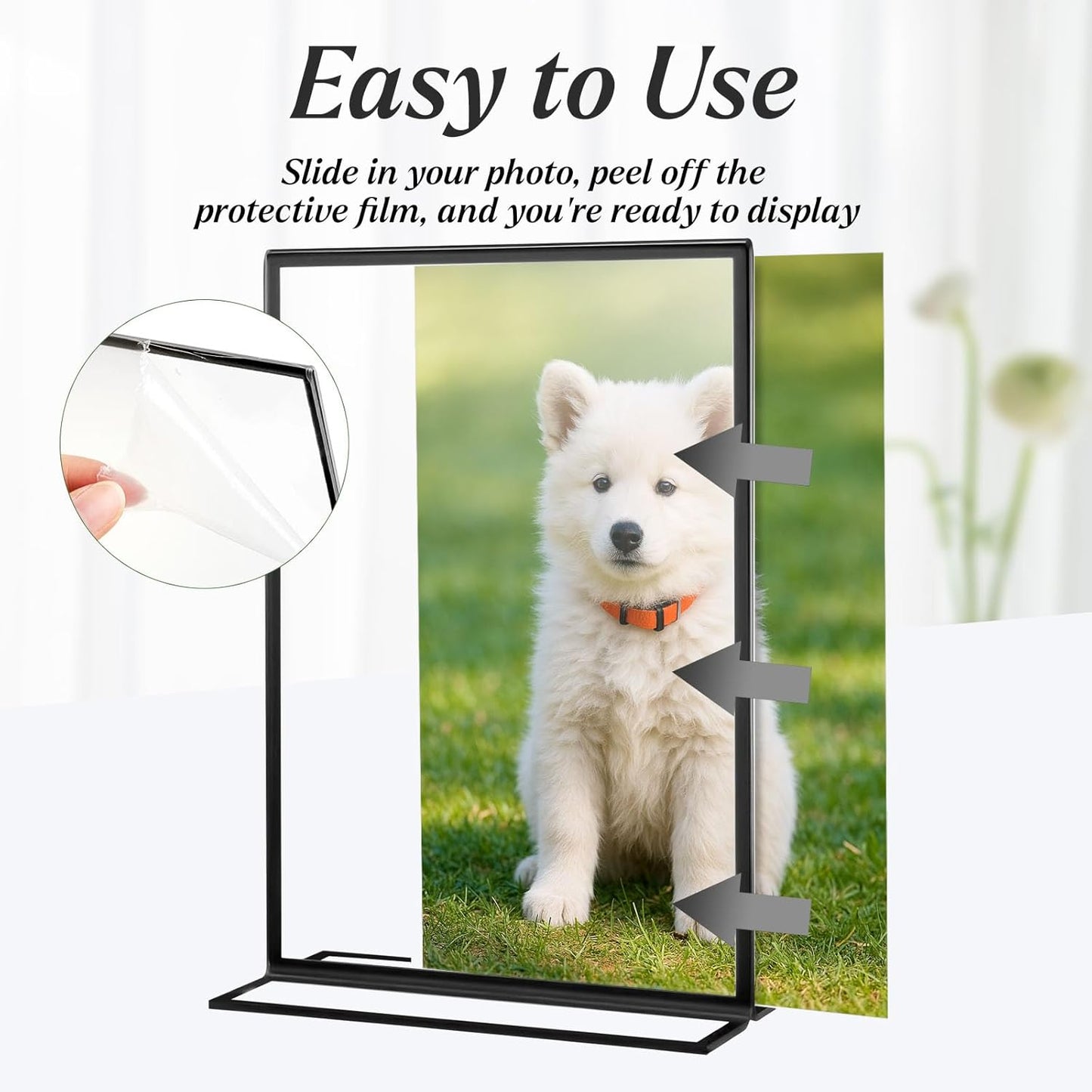 20 Pack Acrylic Sign Holders 4x6 Inch, Double Sided Vertical Stand Clear Picture Frames, Wedding Table Numbers Frames for Party, Restaurant Signs and Office Photos