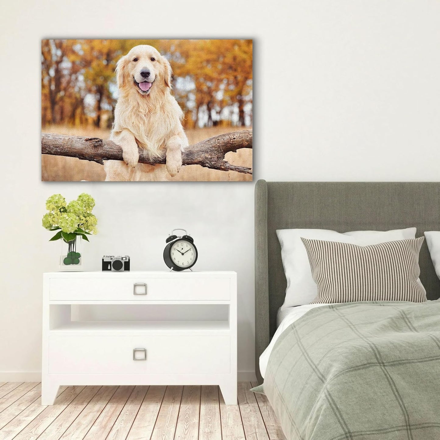 Custom Canvas Prints with Your Photos Personalized Photo Canvas Print Wall Art Customized Canvas Picture Frame Gifts for Pet Baby Family Mom Dad Men Women Couple Boyfriend Girlfriend Framed 12x8
