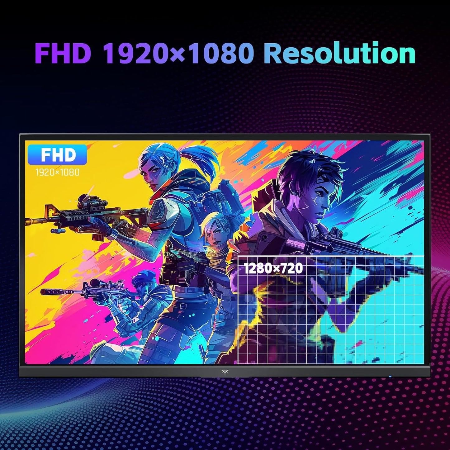 KTC 24 Inch Computer Monitor, FHD 144Hz Office Gaming Monitor, IPS, Adaptive-Sync, HDMI & DP Port, 1500:1 Contrast Ratio, Bluelight Filter, Tilt Adjustable, H24B9S