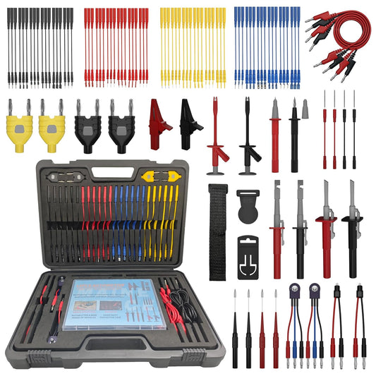 105 Piece Automotive Circuit Test Lead Kit, Multimeter Test Lead Kit, Including Upgraded Puncture Probes、Meter Hanging Kit Etc., Applicable to Automotive Electronic Circuit Fault Diagnosis