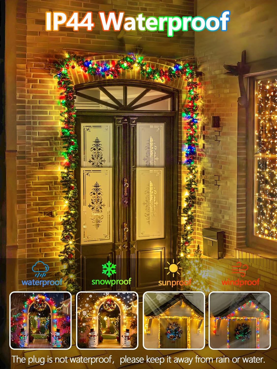 1000 LED 330 FT Color Changing Christmas Lights with 11 Lighting Modes, Fairy String Lights with Remote, Timer & Memory Function Waterproof for Xmas Tree Holiday Party Decor(Warm White & Multicolor)