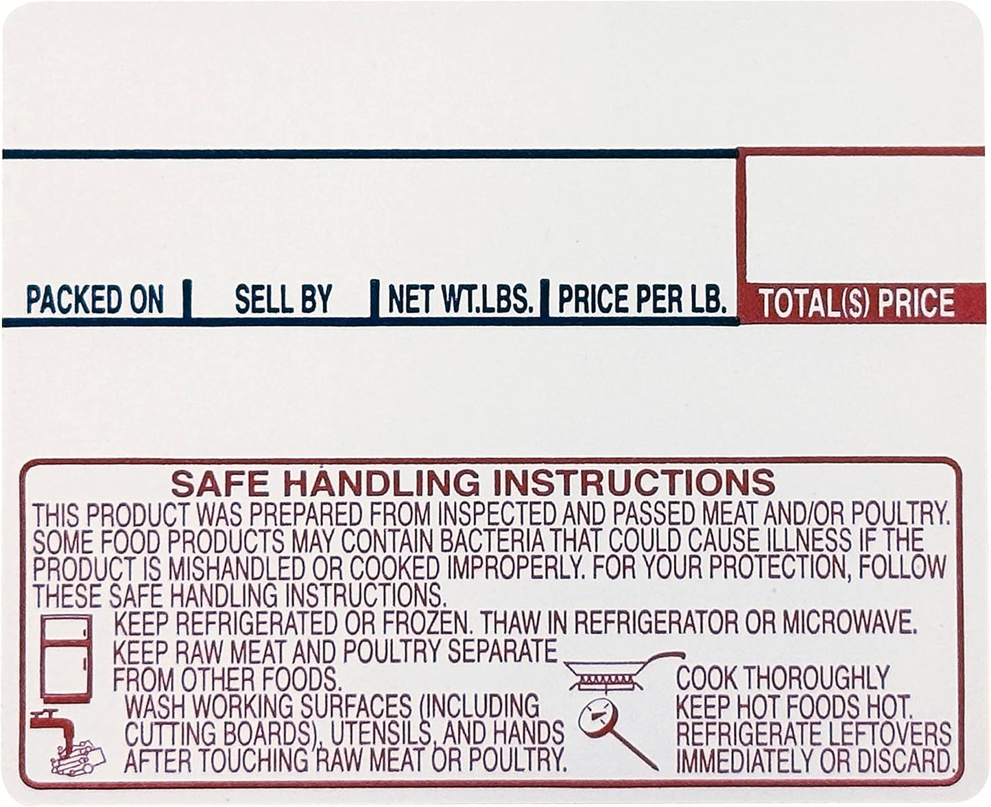 VisionTechShop LST-8030 Printing Scale Label, 58 x 50 mm, Non-UPC/Safe Handling 36 Rolls Per Case, Lower Price Than 12 Rolls
