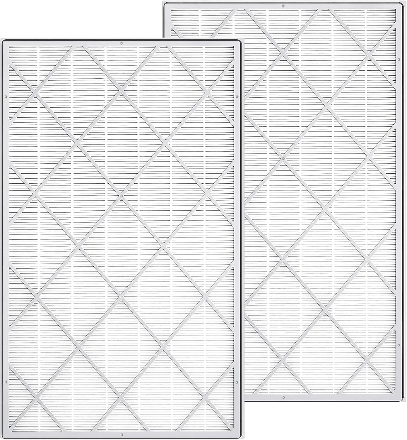 HE601 Replacement Filter for Shark HE6FKPET HE601 HE602 6 Fan Air Purifier, H13 3-in-1 Filter System - Absorbs 99.97% Particulates, Part # HE6FKPET, HE6FKBAS, HE6FKPRO, 2 Pack
