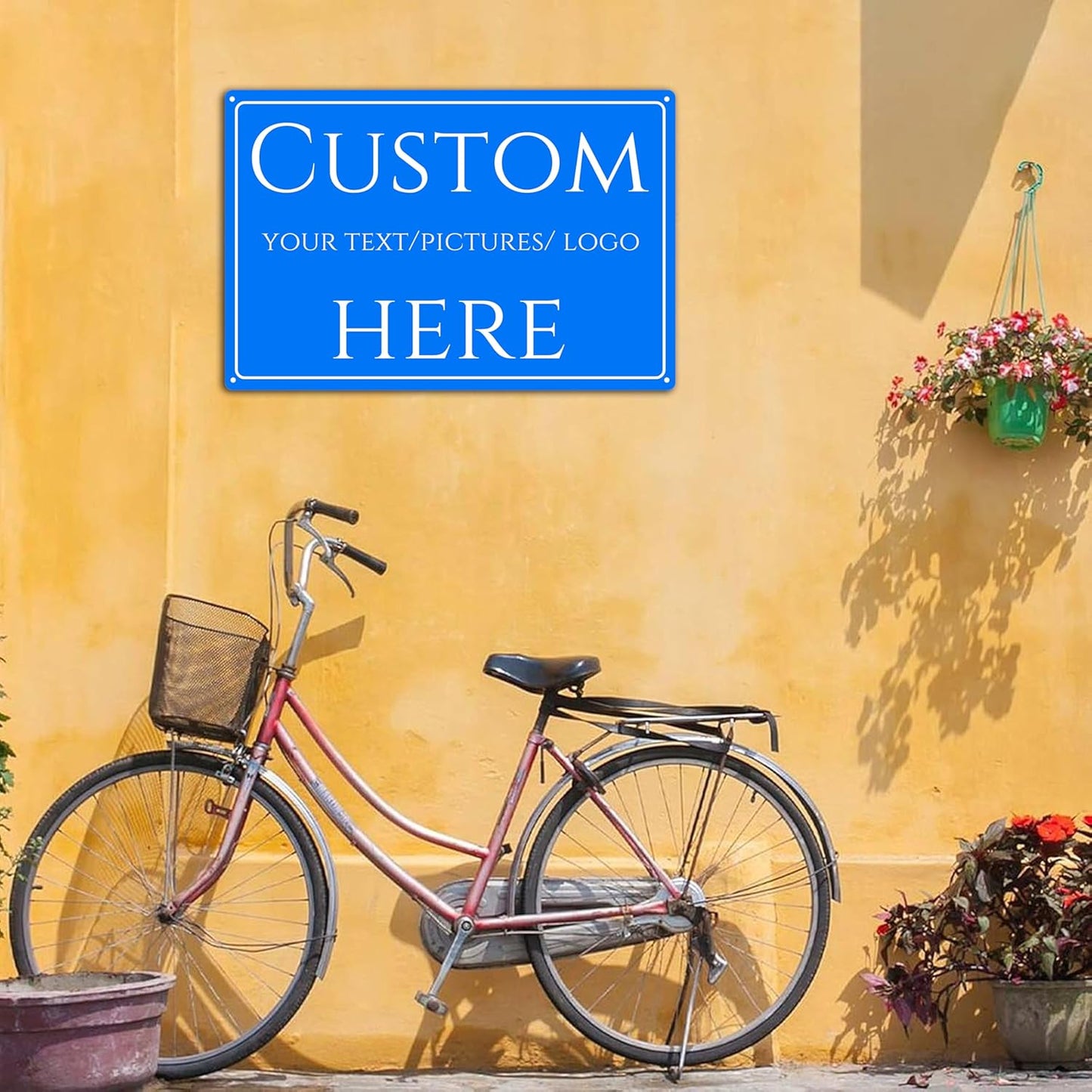 Custom Sign,make your own sign custom，Double-sided, reflective，Aluminum Weatherproof Metal Sign Multiple Sizes, Customize for Office, Business, Workplace, office, Home, Delivery Signs(18 * 14 Inch)