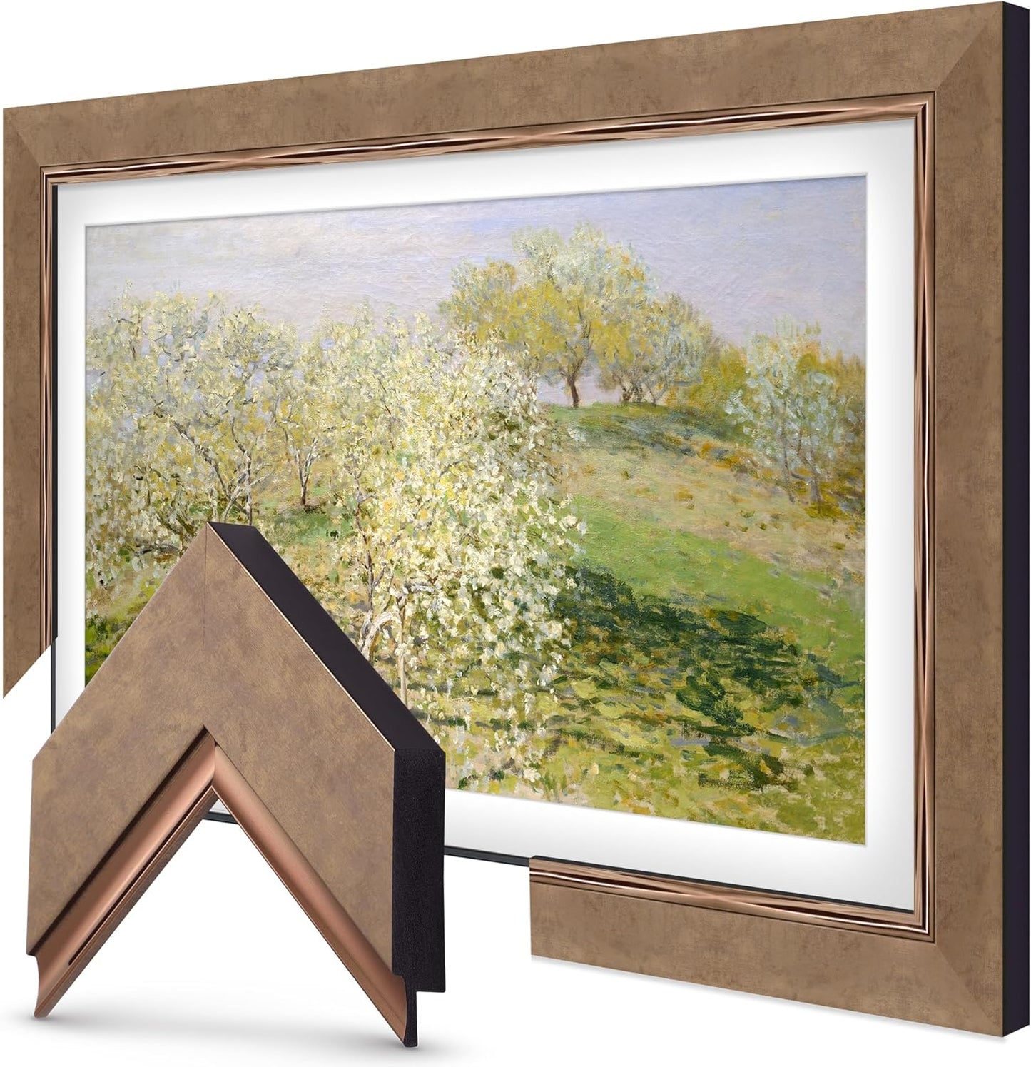 Contemporary Bronze 43" Premiere Deco TV Frame - Compatible ONLY with Samsung The Frame TVs (Fits 2021-2025, LS03A, LS03B, LS03C, LS03D, LS03FA)