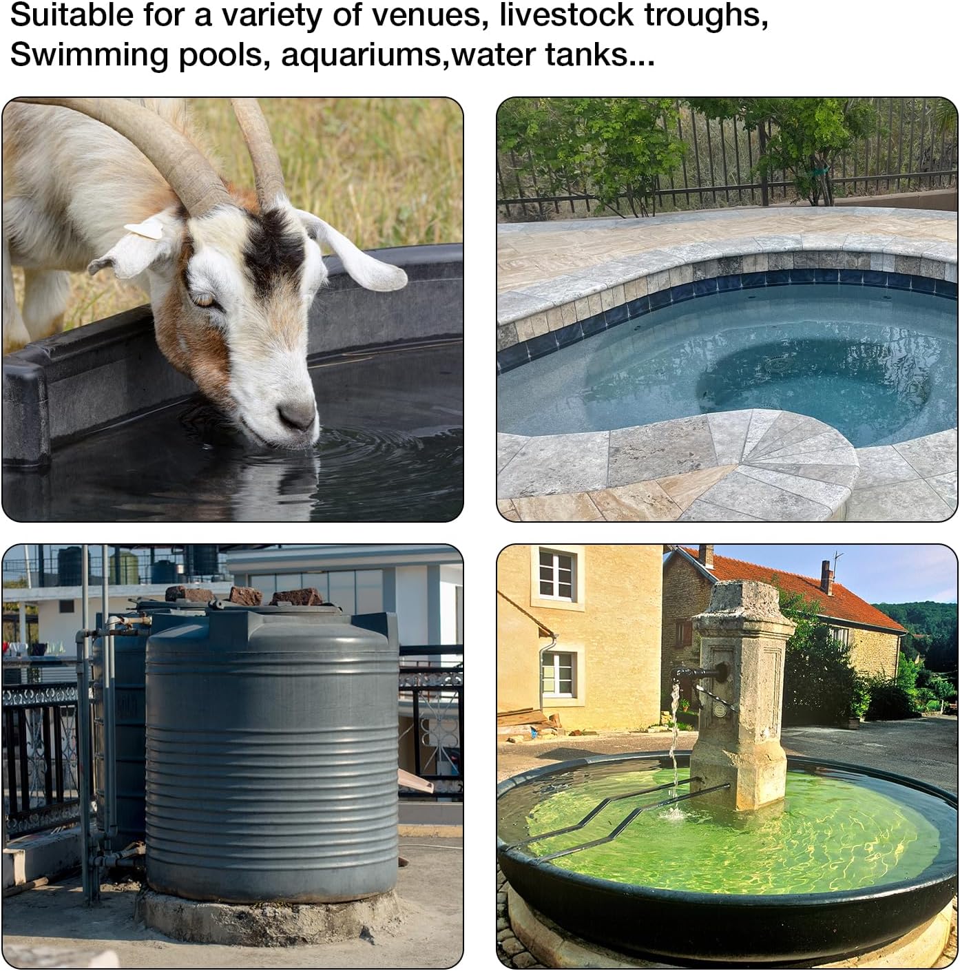 1" Float Valve, Automatic Water Filling, Maintaining Constant Water Level | Automatic Water Shut Off Valve | Water Tank Float Valve Can Be Used in Livestock Troughs, Reservoirs, Fountains, Etc.