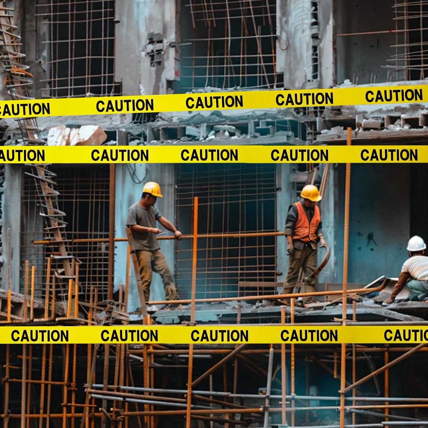 Caution Warning Tape – 3 Inch x 1000 Feet | Bright Safety & Hazard Tape with Bold Black Text for Construction, Events, and Dangerous Areas (Caution, 1 Pack)