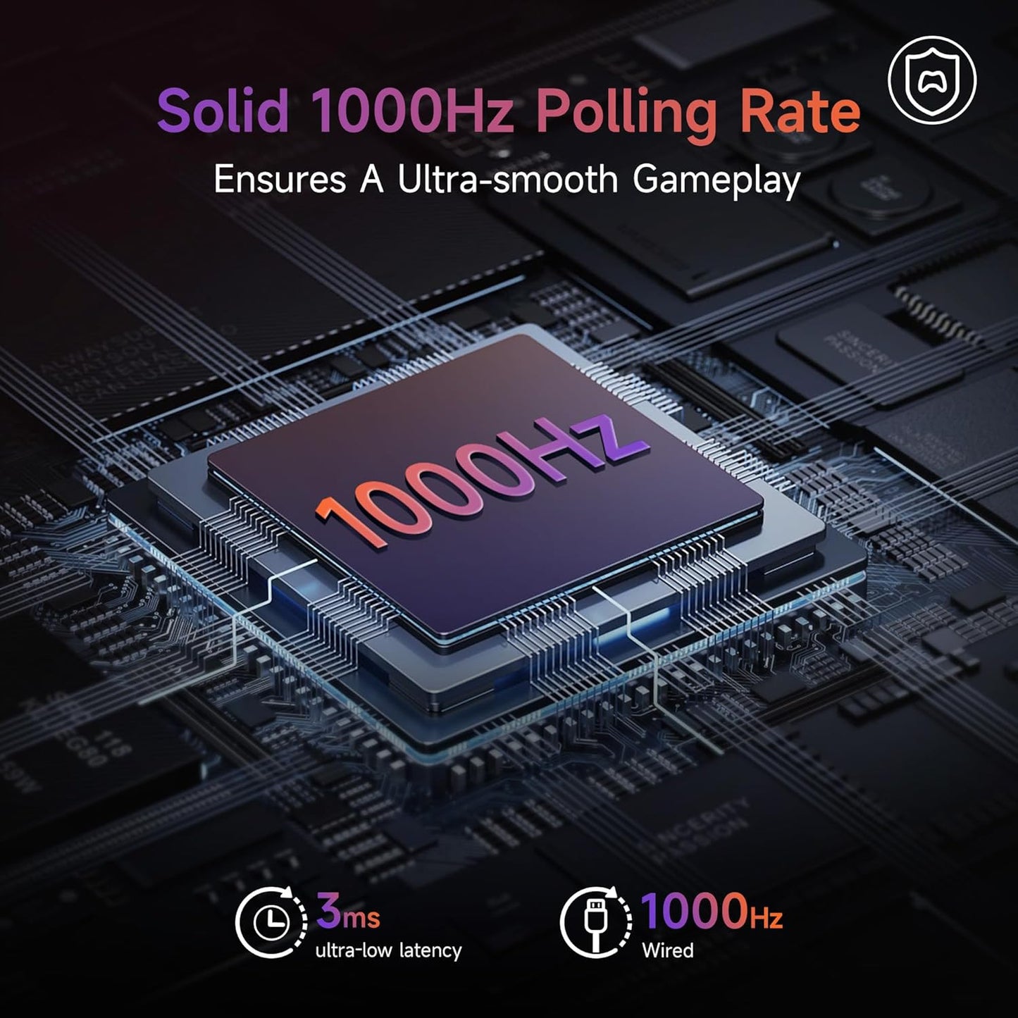 EasySMX X20 Wireless Gaming Controller with RGB Backlit, 2-Stage Hall Effect Stick, 1000Hz Polling Rate, 6-Axis Gyro on Multi-Platform, Mech Buttons- Compatible with PC/Switch/Steam/Android