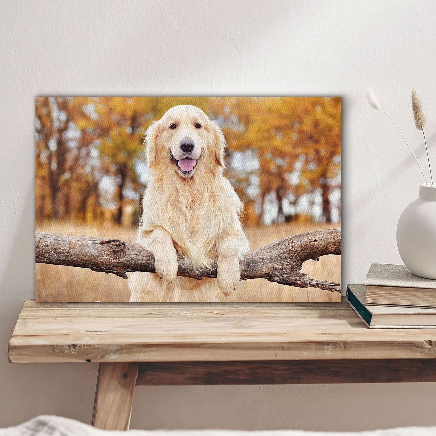 Custom Canvas Prints with Your Photos Personalized Photo Canvas Print Wall Art Customized Canvas Picture Frame Gifts for Pet Baby Family Mom Dad Men Women Couple Boyfriend Girlfriend Framed 12x8