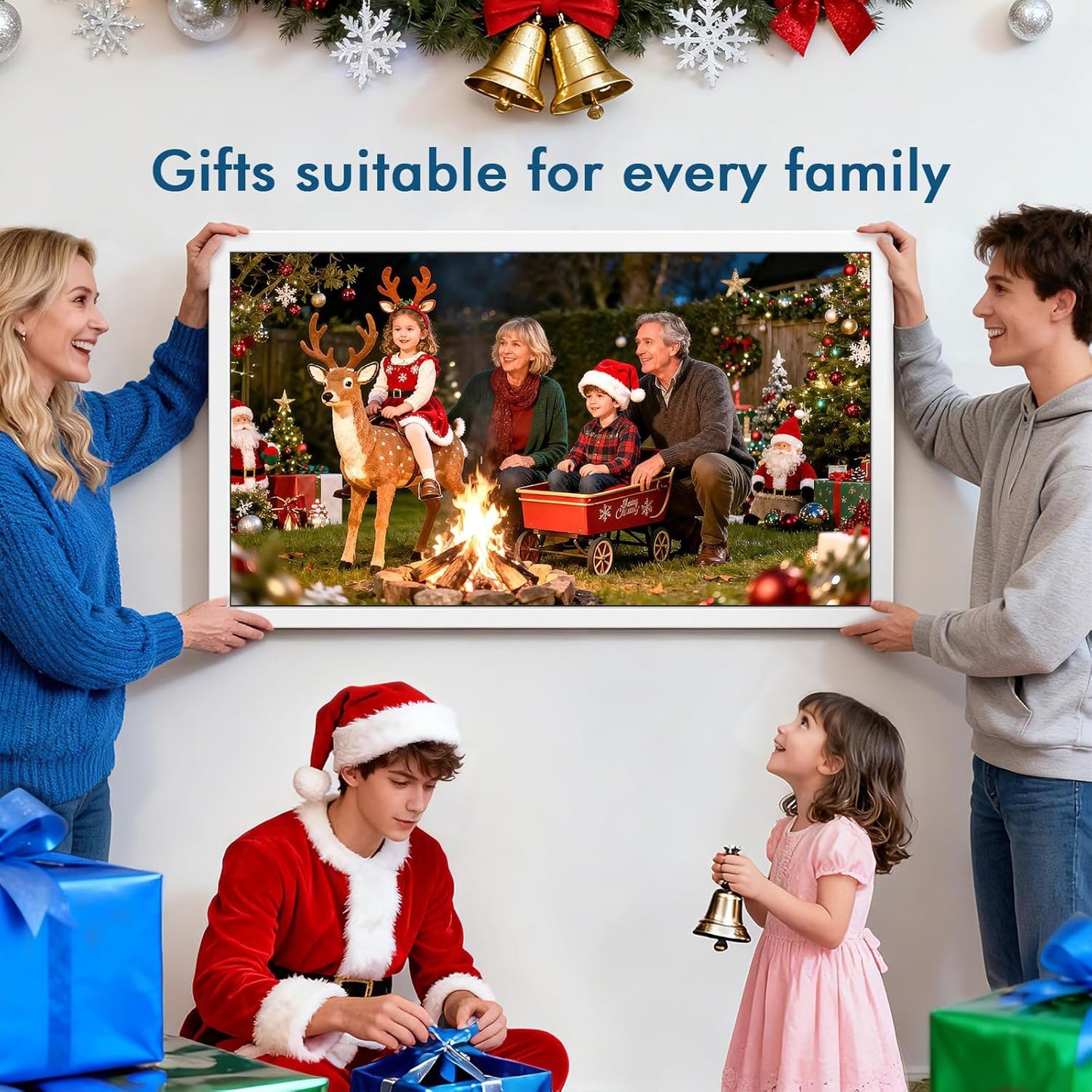 27 Inch Smart Digital Calendar Max, Wall Mountable Electronic Family Planner with Touchscreen, 1920 * 1080 IPS Display for Home & Office, Chore Chart & Event Sync White Gifts for Women