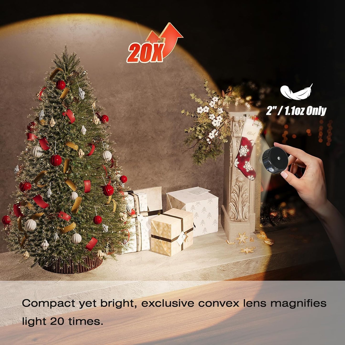2" Rechargeable Mini Puck Lights w/Lanyard, Renter Friendly Magnetic Stick On Battery Operated Lights, Wireless Motion Sensor Light Indoor for Closet, Wall, Shelves, Kitchen, Locker - 3Pack/Black